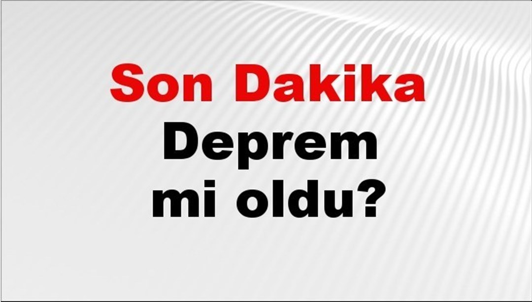 Son dakika deprem mi oldu? Az önce deprem nerede oldu? İstanbul, Ankara, İzmir ve il il AFAD son depremler 01 Eylül 2025 - Son Dakika Türkiye Haberleri