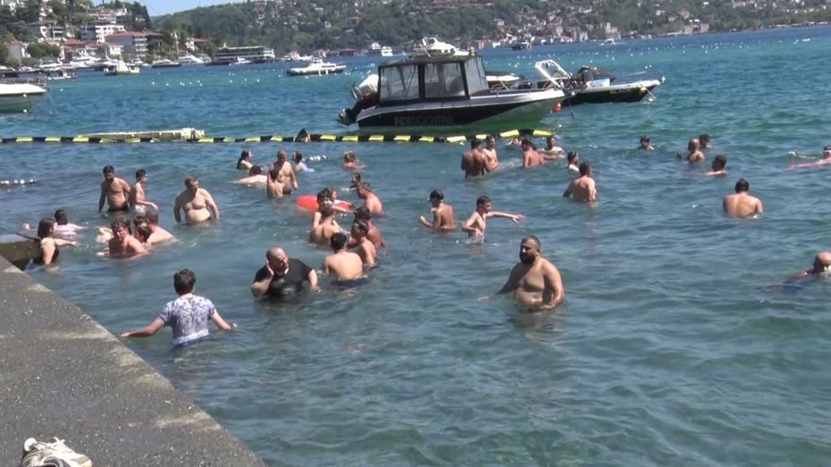 İstanbul'da Aşırı Sıcak Hava Etkisini Gösteriyor: Boğaz ve Sahiller Serinleme Noktası Oldu
