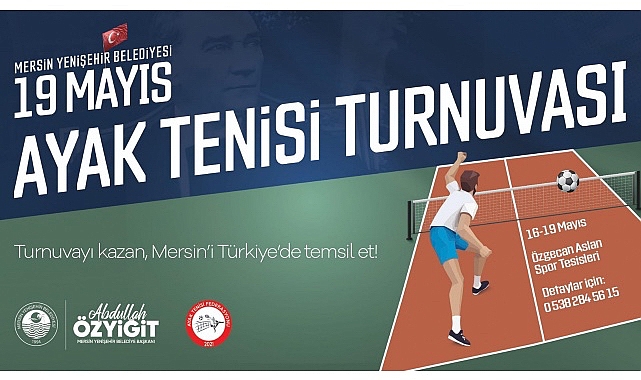 Yenişehir Belediyesi 19 Mayıs'ta ayak tenisi turnuvası düzenliyor - SPORT