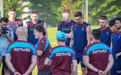 Trabzonspor yeni sezon hazırlıklarına akşam antrenmanıyla devam etti