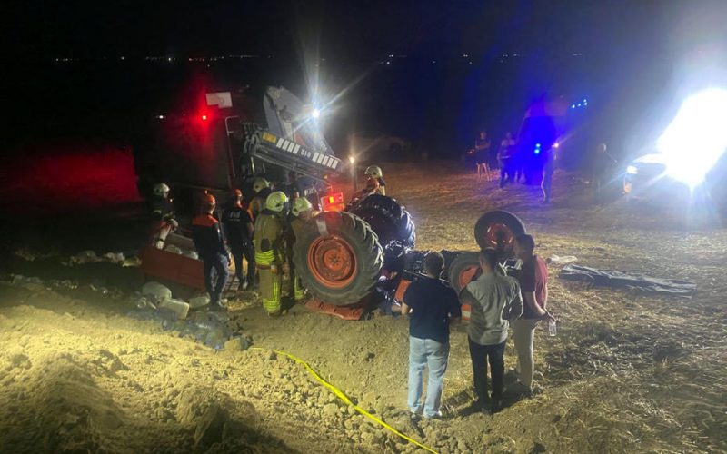Edirne’de Devrilen Traktörün Altında Kalan Karı-Koca Hayatını Kaybetti