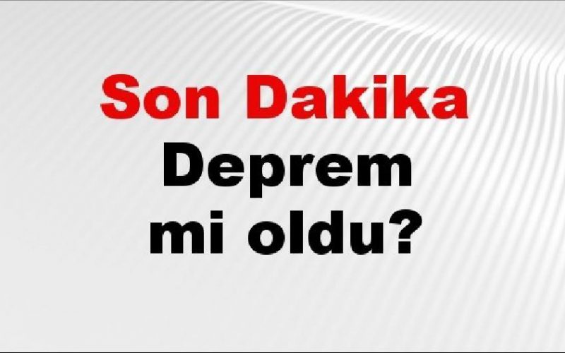 Son dakika İzmir'de deprem mi oldu? Az önce deprem İzmir'de nerede oldu? İzmir deprem Kandilli ve AFAD son depremler listesi 15 Ağustos 2026